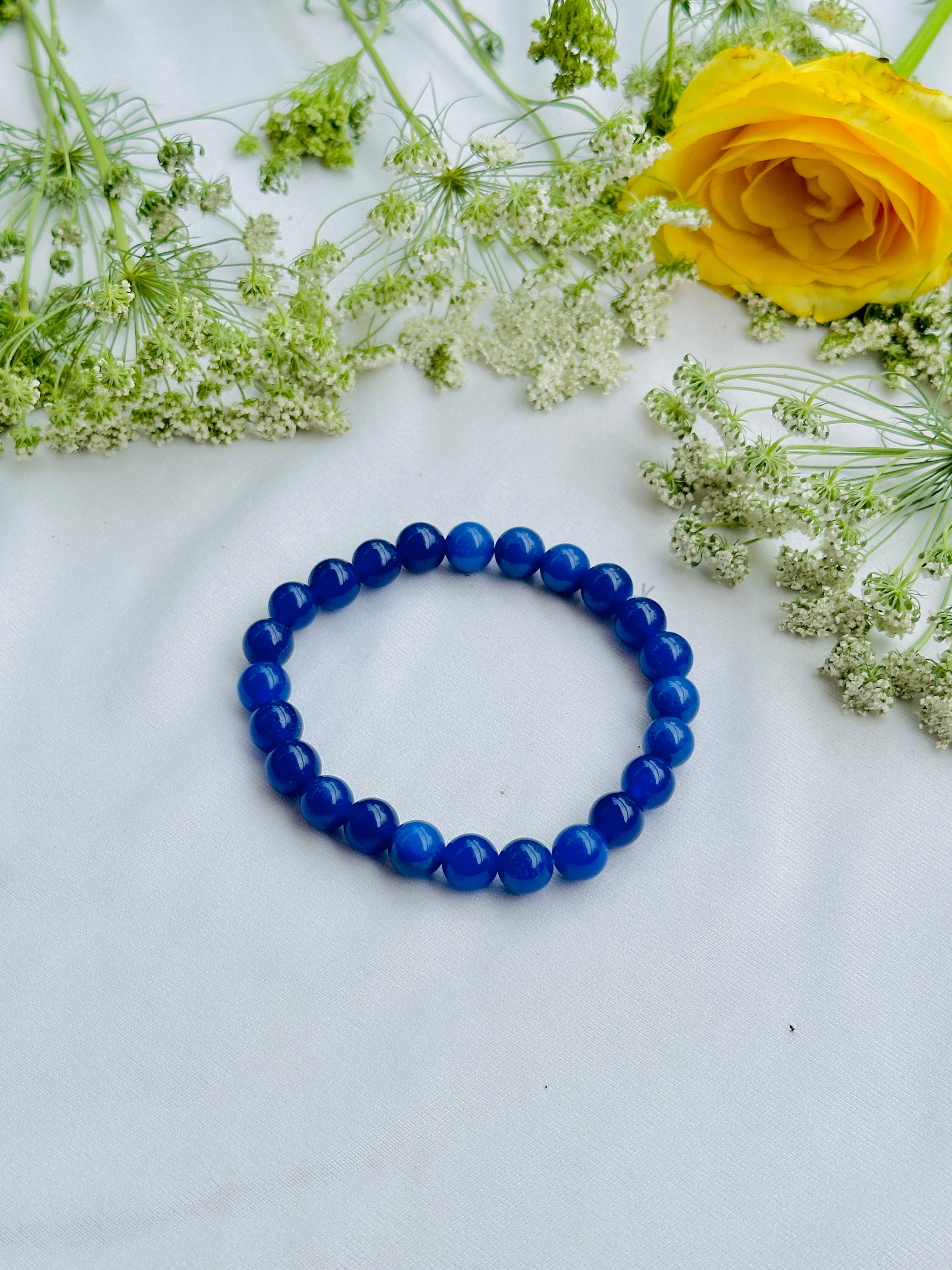 Release the Cause of Addiction: Iolite Bracelet - Abhimantrit & Certified